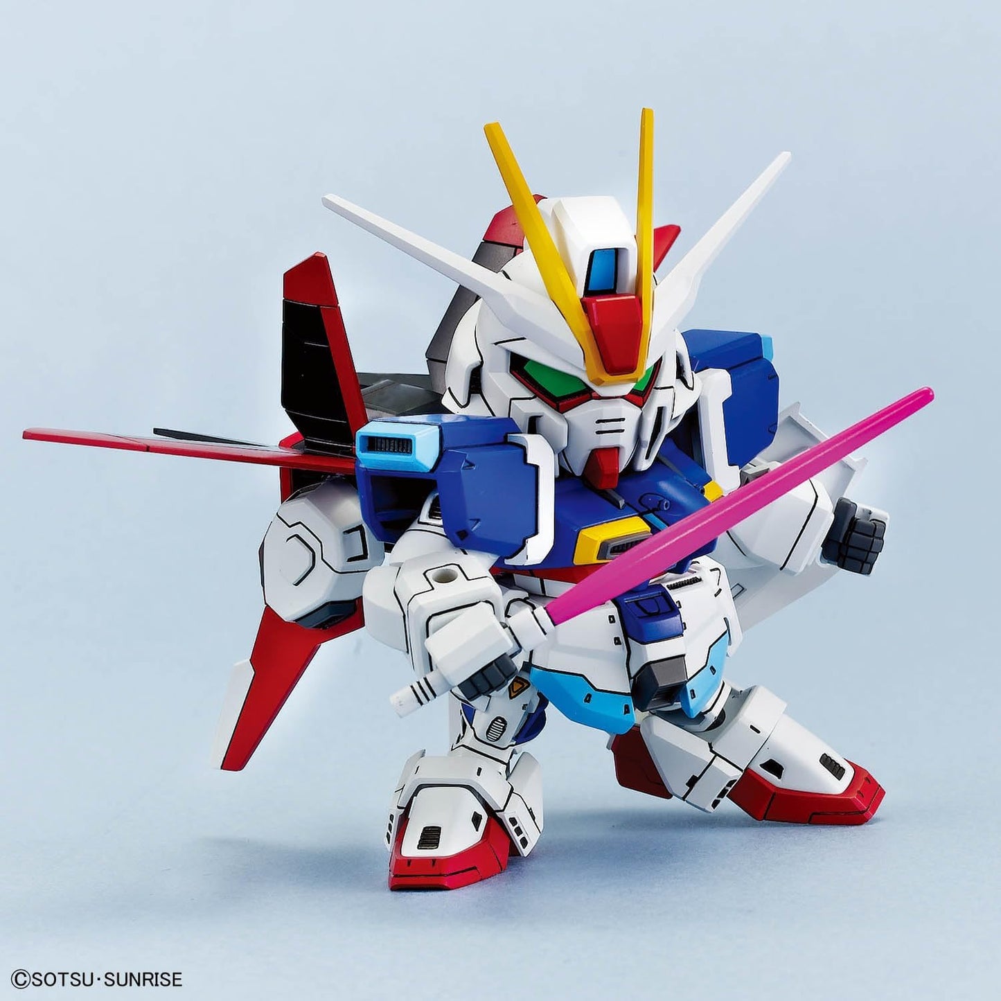 Bandai Spirits SD Gundam BB Warrior Mobile Suit Gundam SEED C.E. Fate Showdown Set, Color-Coded Plastic Model