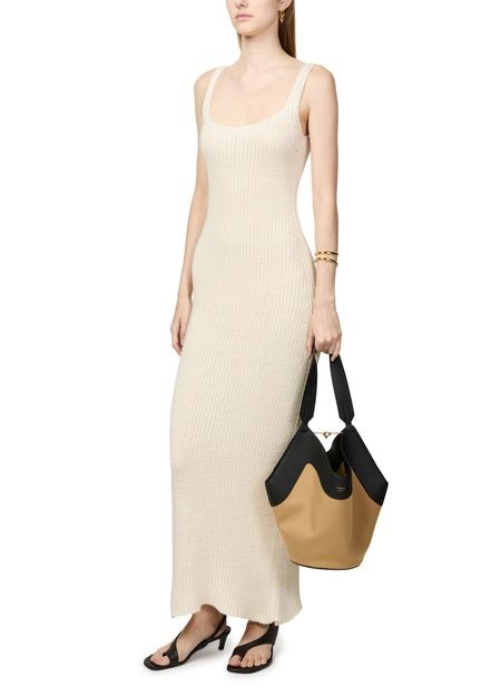 KHAITE Lotus small canvas tote bag - Image 8