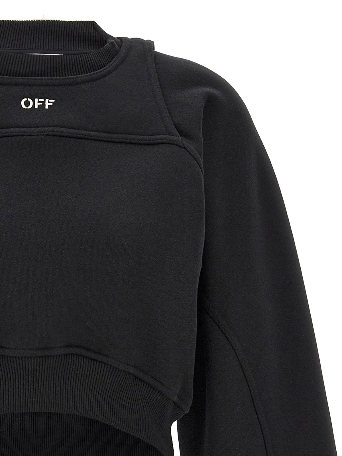Off オフホワイトクロップドスウェットシャツ - Image 8