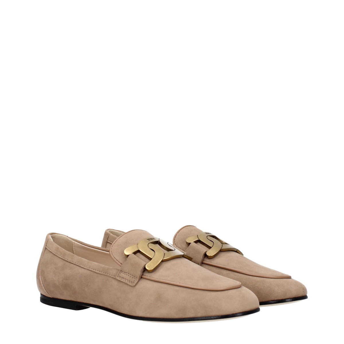 Tods トッド 'S Mocassini Woman Suede Beige/Cappuccino - Image 8