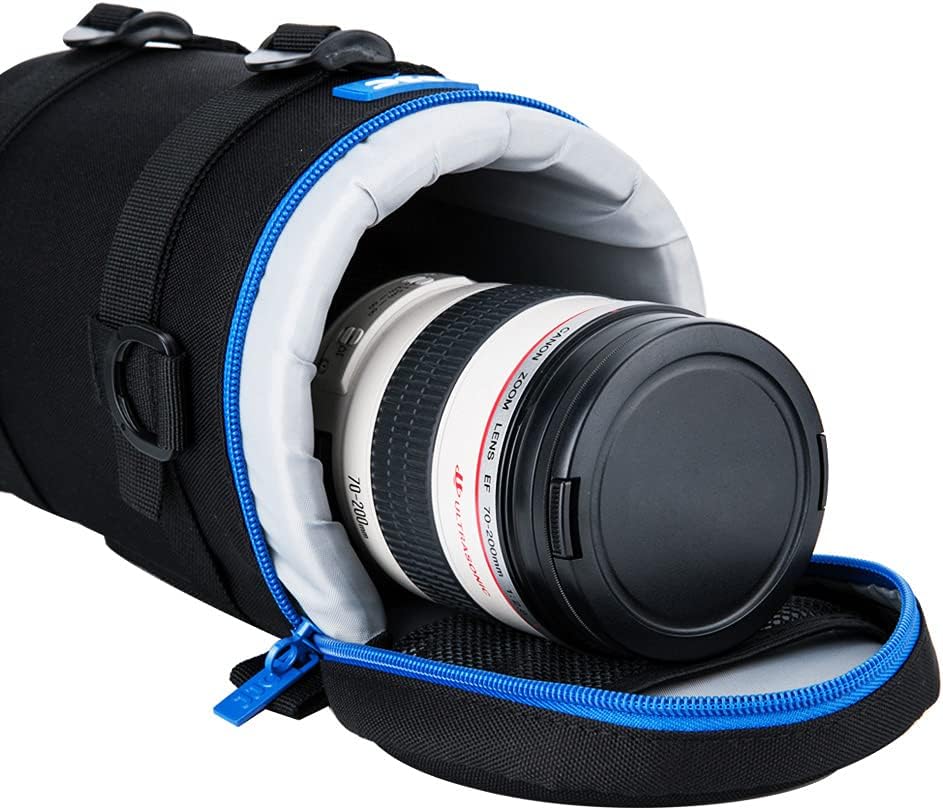 JJC Lens Case Lens Pouch for DSLR Camera Lens such as Canon RF 600mm F11 / EF 70-200mm F2.8L / 100-400mm F4.5-5.6L / Nikon AF-S Nikkor 70-200mm F2.8 and More Inner Size Polyester Water Repellent