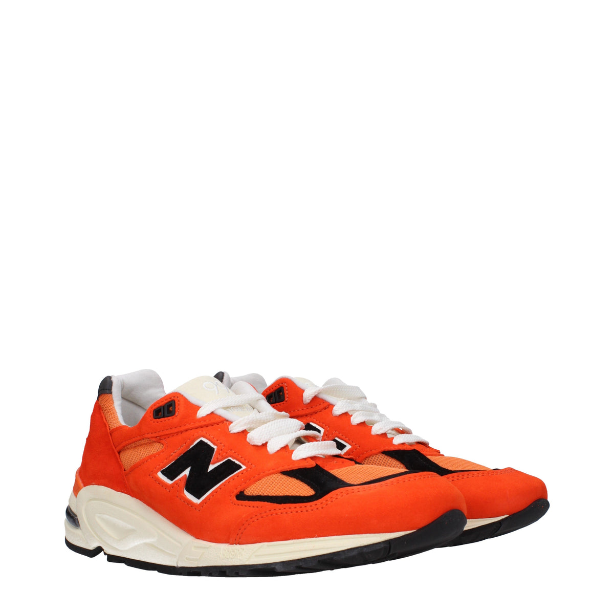 Designer Brand ニューバランススニーカー990メンズスエードオレンジ - Image 8