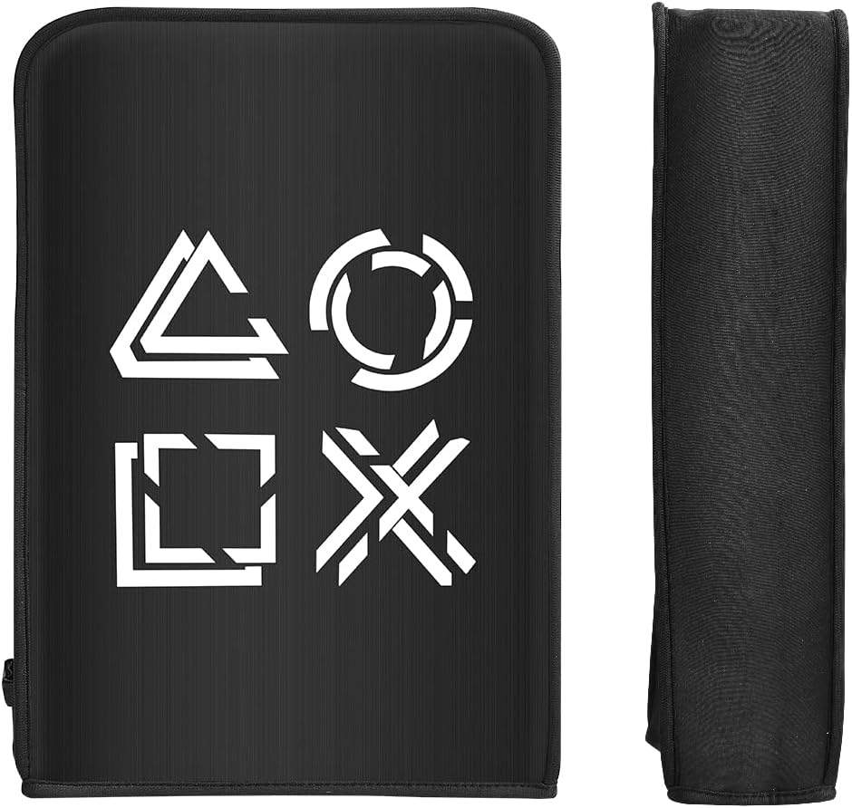 Wedorat PS5 Dust Cover Playstation 5 Game Console Case Skin Waterproof Washable Dust Cover Sleeve Accessories for PS5 Soft Clean Lining Dust Guard Black