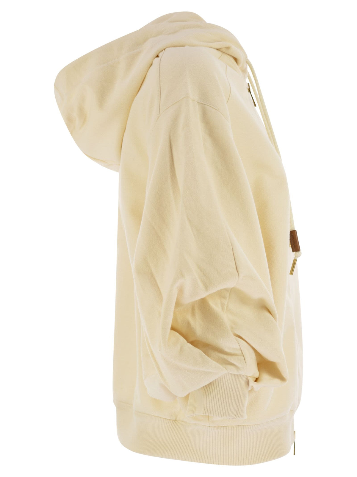 Moncler フードとジップ付きのモンクラーコットンスウェットシャツ - Image 8