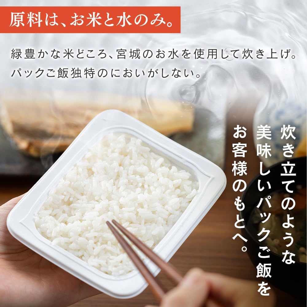 Iris Ohyama Rice Pack, 100% Domestic Rice, Low Temperature Rice, Emergency Food, Rice, Retort, 6.3 oz (180 g) x 10 Packs