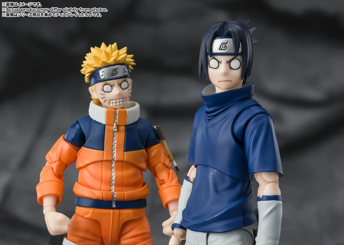 S.H. Figuarts Naruto Uchiha Sasuke Uchiha Blood Genius Ninja, Approx. 5.3 inches (135 mm), ABS & PVC Pre-painted Action Figure BAS64937