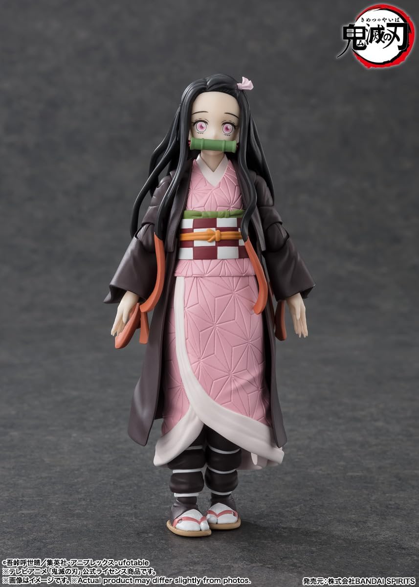 S.H. Figuarts Demon no Blade Nezuko Kamado 5.1 inches (130 mm), PVC & ABS Pre-painted Action Figure
