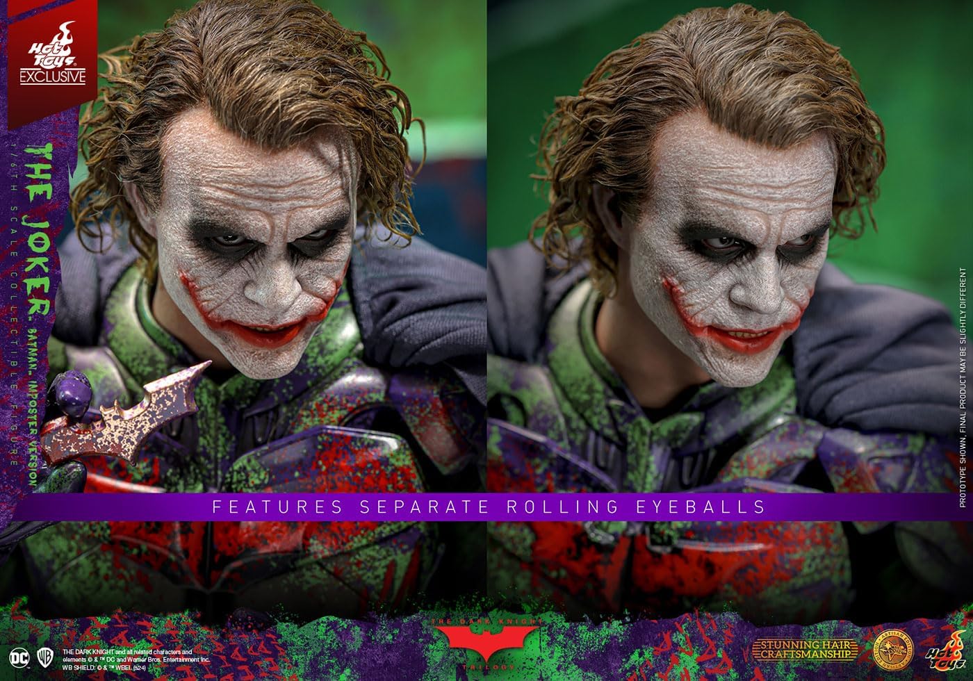 HOT TOYS The Dark Knight 1/6 Joker (Batman In Poster Artisan Version) Action Figure