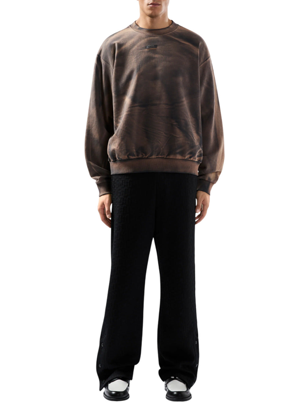 Gcds GCDSは、ロゴパッチ付きのソラル化クルネックスウェットシャツを使用しています - Image 8