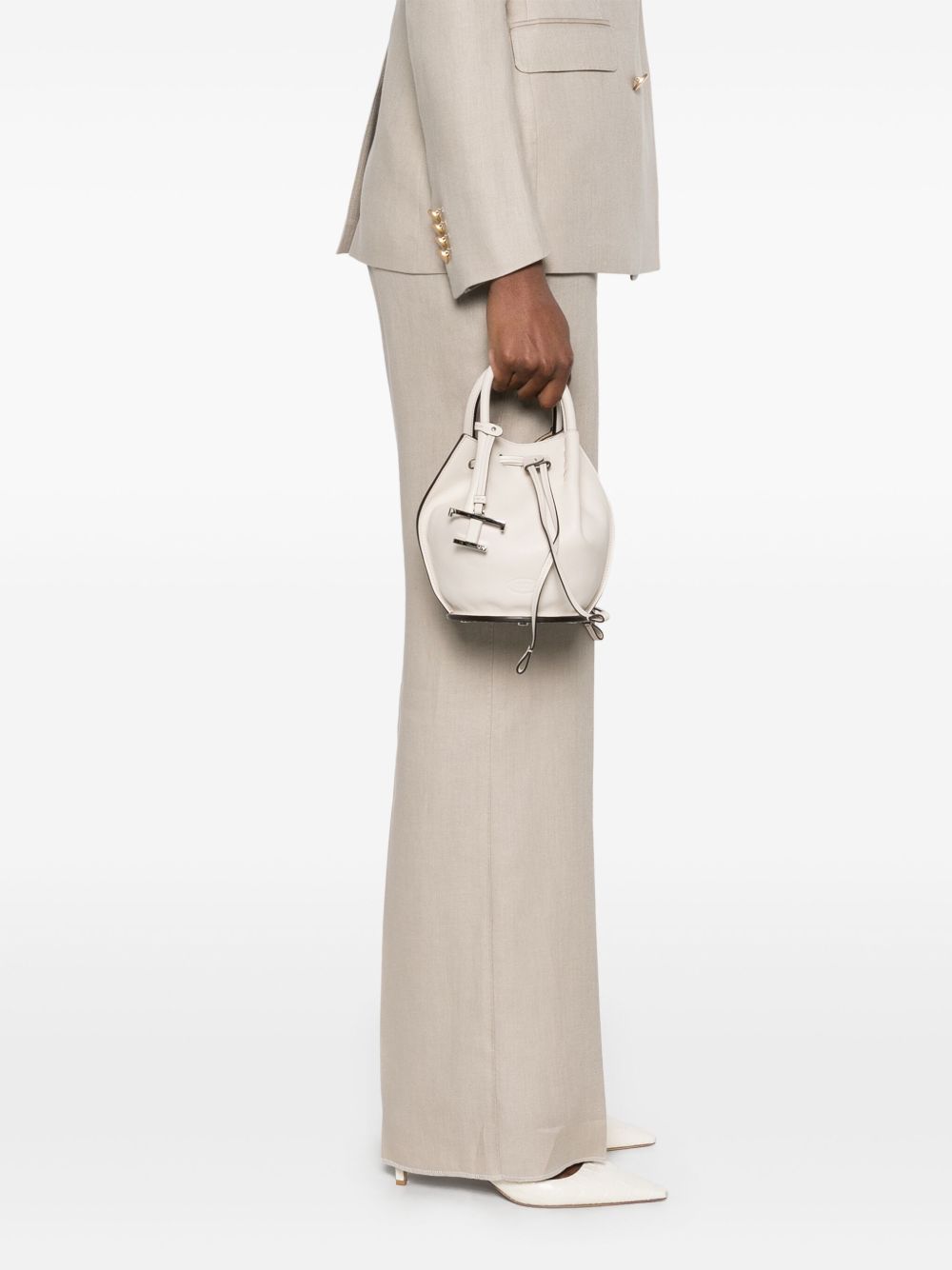 Tods トッド 'S ミニレザーバケットバッグ - Image 8