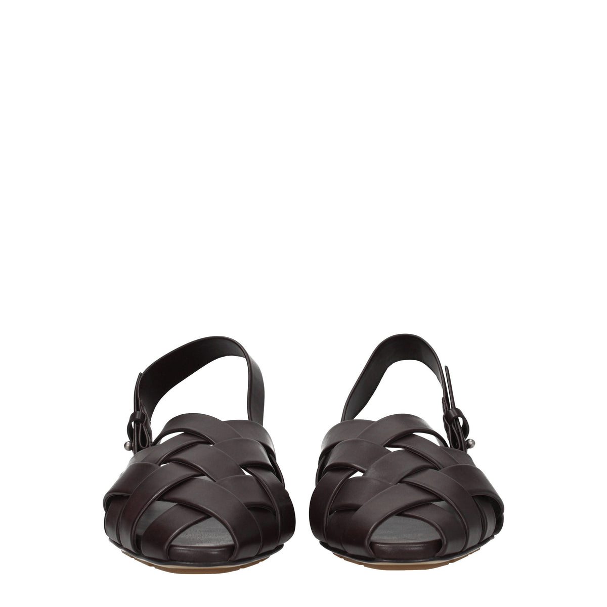 Bottega Bottega Veneta Slippers And Hooves Man Brown Leather/Dark Chocolate - Image 8