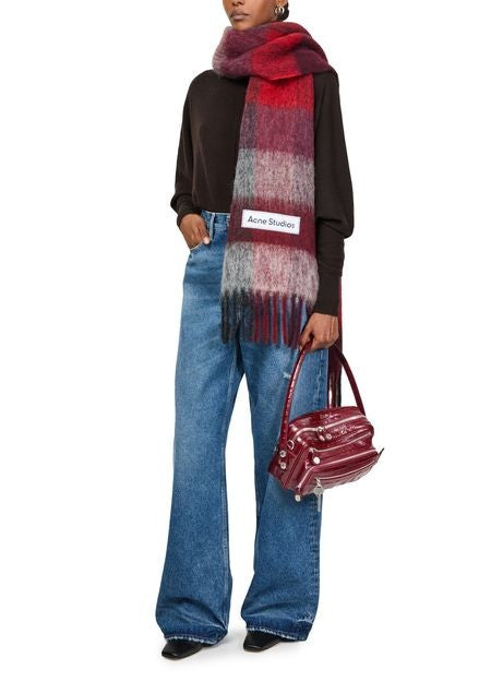 ACNE Camero Party shoulder bag in croco print - Image 8