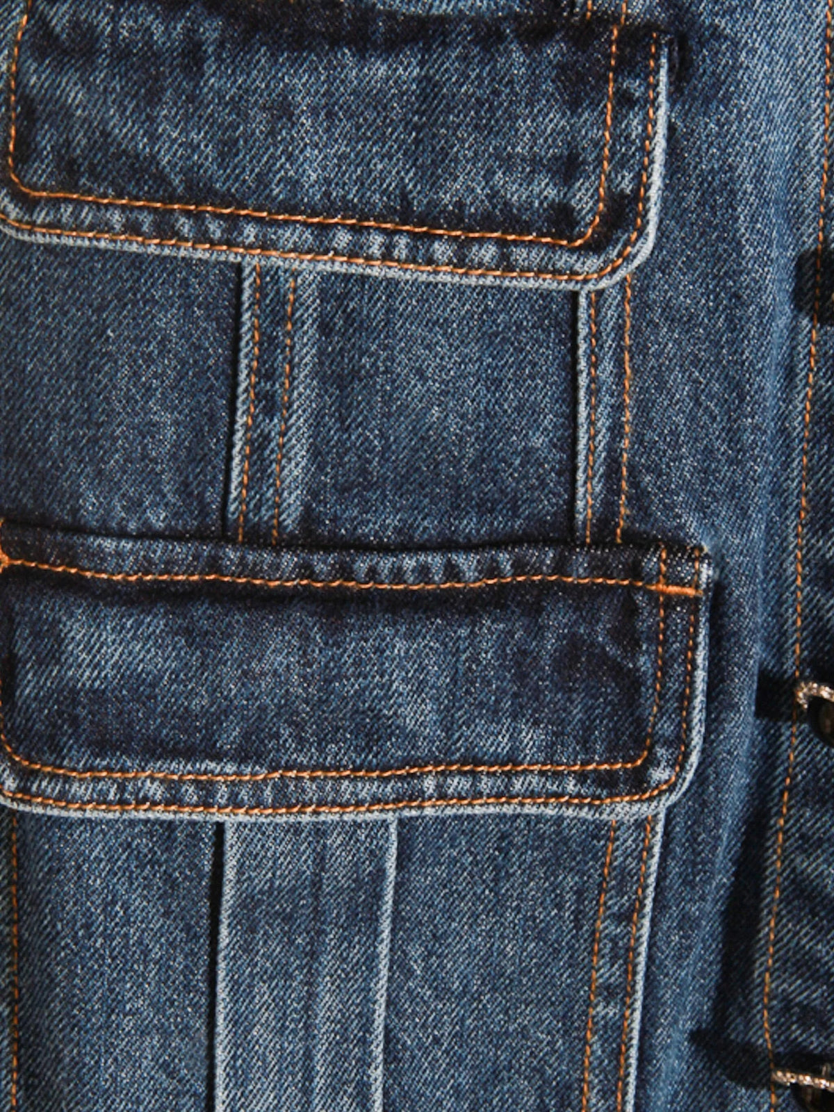 Self セルフポートレートデニムクリスタルトリムカラードレス - Image 8