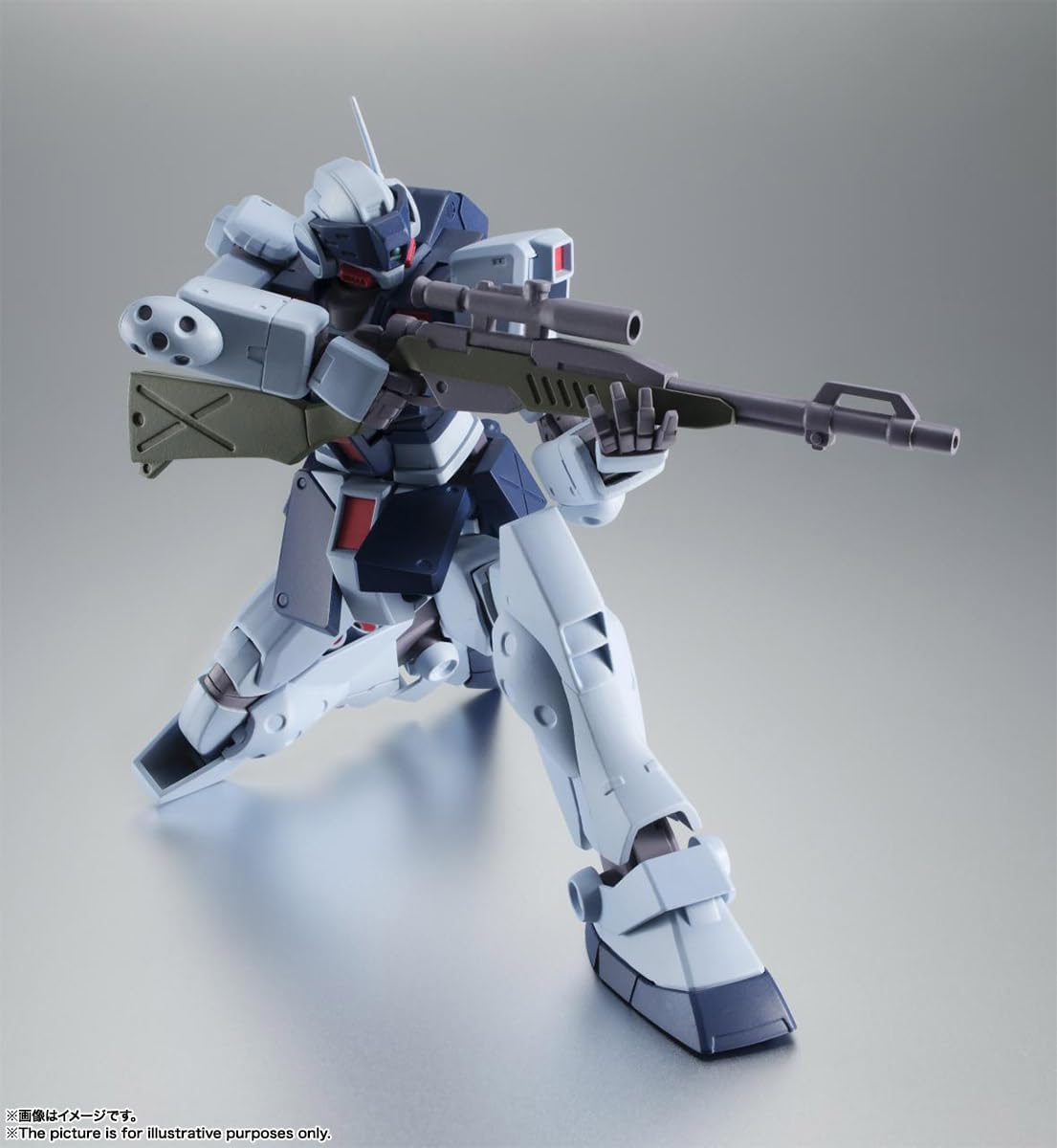 TAMASHII NATIONS ROBOT SPIRITS Mobile Suit Gundam 0080: War in the Pocket, RGM-79SP GM Sniper II Ver. A.N.I.M.E. (Reissue), Approx. 4.9 in (125 mm), Made of PVC & ABS, Painted, Articulated Movements