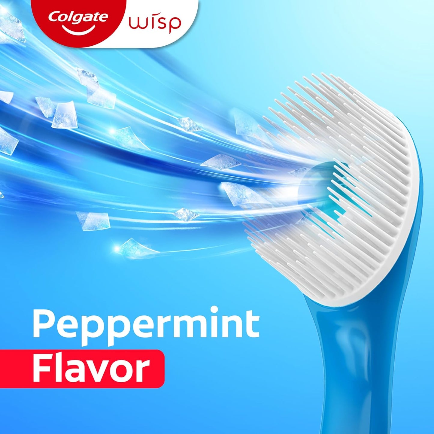 Colgate Max Fresh Wisp - Mini cepillos de dientes desechables de viaje, menta, 24 unidades (paquete de 4)
