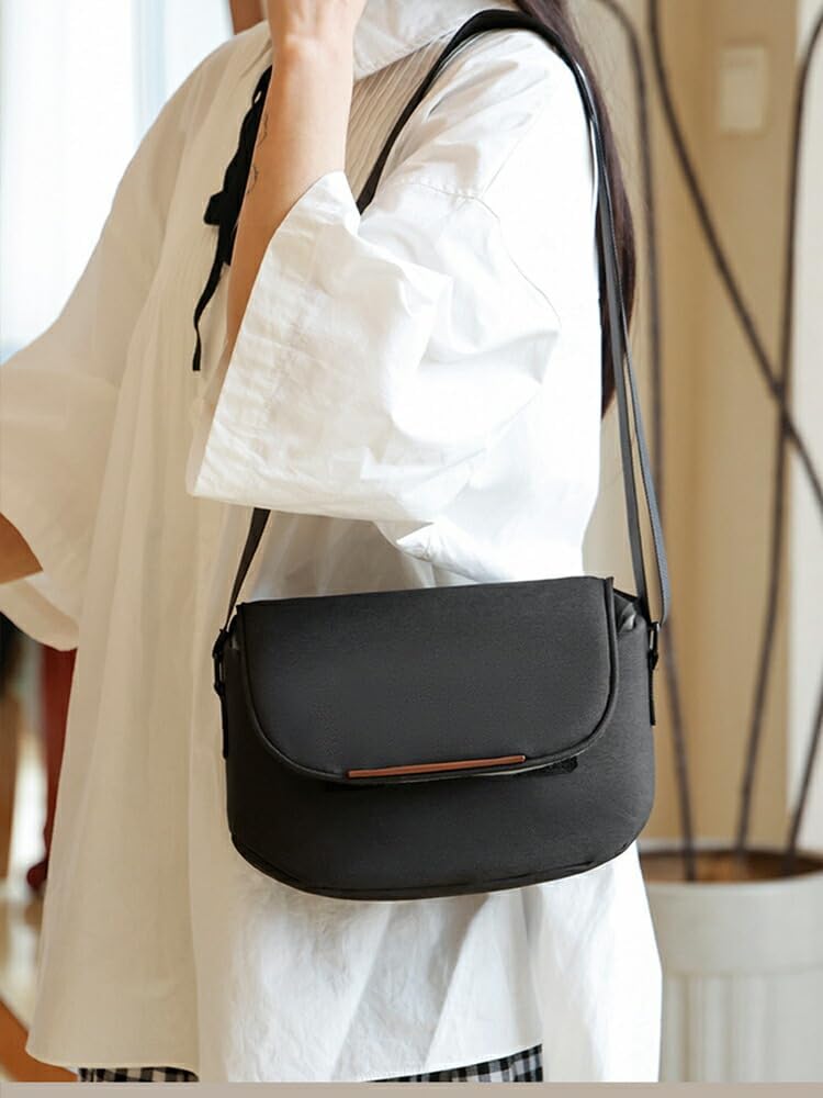 TRIPLE RIVER・For NIKON(ニコン) Z5II / Z6III Z50II Z9 Z8 Z5 Z50 バッグ カメラケース 一眼レフ カメラバッグ ショルダーバッグ 手提げ 肩掛け ショルダーベルト付き レンズ収納対応 カメラカバン(ブラック)