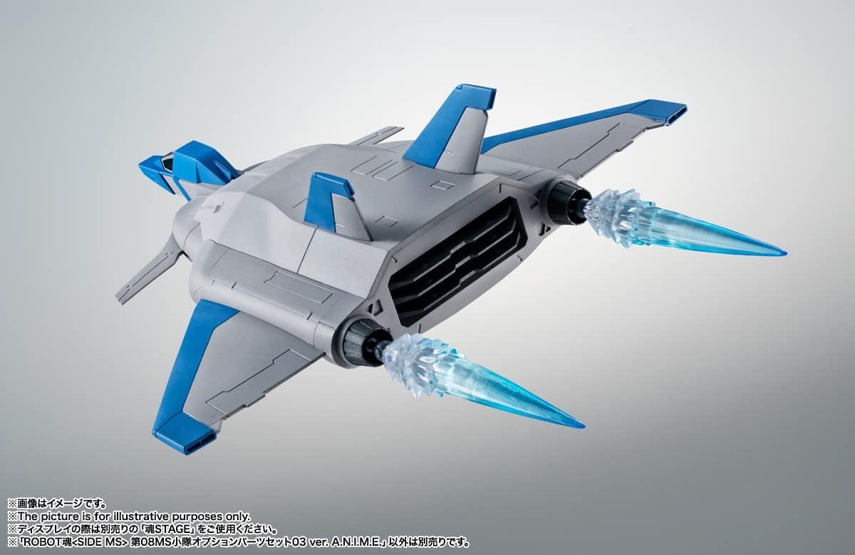 BANDAI SPIRITS BAS63997 ROBOT Spirits, Mobile Suit Gundam 08th MS Platoon, Option Parts Set 03 Version, A.N.I.M.E. ABS & PVC Pre-Painted Action Figure