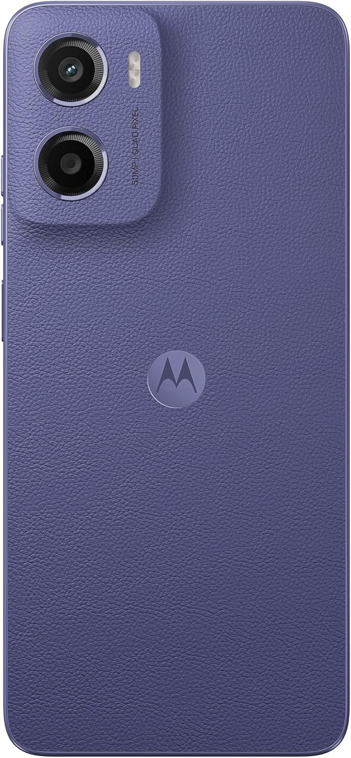 Motorola moto g05 | 8GB/128GB | Fresh Lavender | SIM-Free Smartphone | NFC Compatible | Vegan Leather | Gorilla Glass | Official Dealer Product | 6.7 inches | HD+ | IP52 Waterproof and Dustproof |