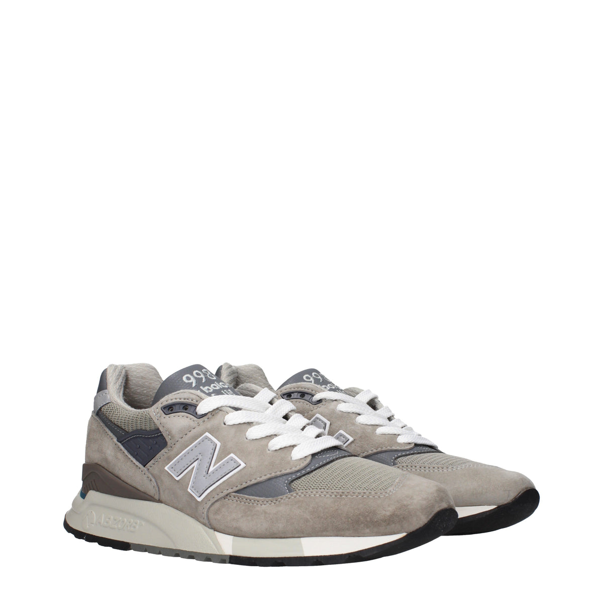 Designer Brand ニューバランス 998 メンズs スニーカー グレー スエード/セメント - Image 8