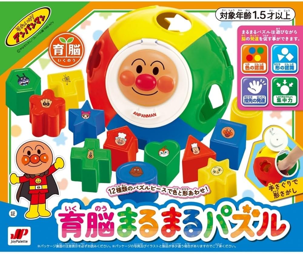 JOYPALETTE Anpanman Brain Development Round Puzzle