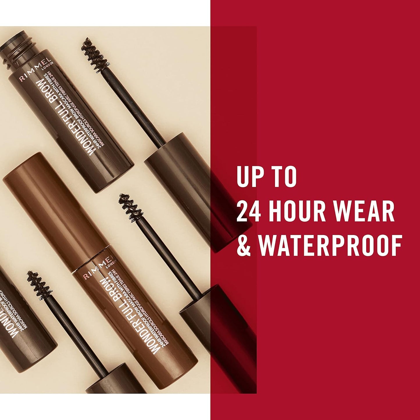 RIMMEL Wonderful Brow Mascara 003 Dark Brown 4.5ml