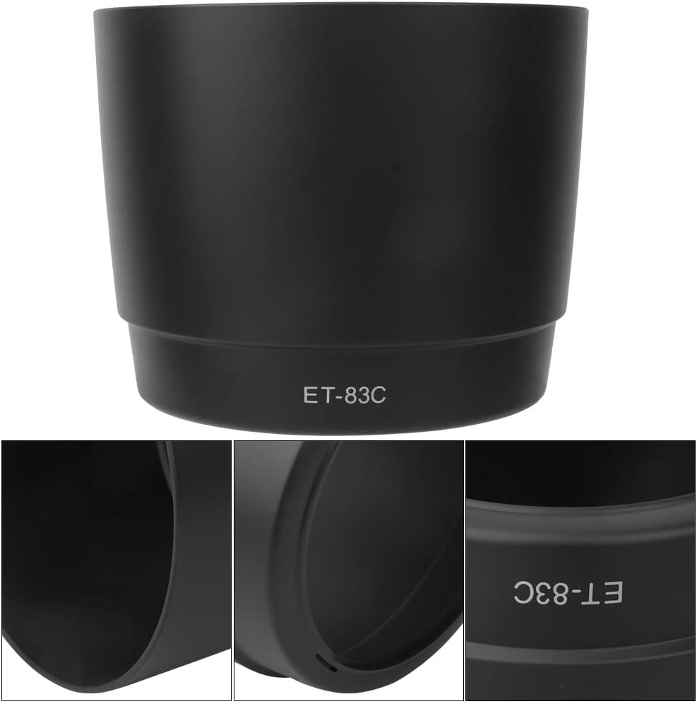 Vbestlife ET-83C for Canon EF 100-400mm f/4.5-5.6L Lens Black Plastic Mount Lens Hood Heavy Duty Durable Abrasion Resistant