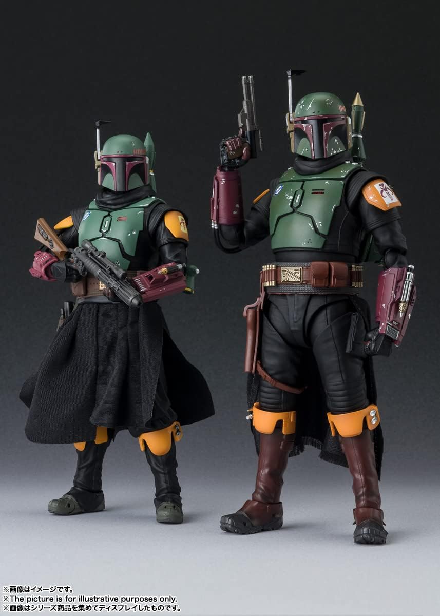 S.H. Figuarts Boba Fett (Star Wars: The Book of Boba Fett) Approx. 6.1 inches (155 mm), AVS, PVC & Fabric, Pre-painted Action Figure