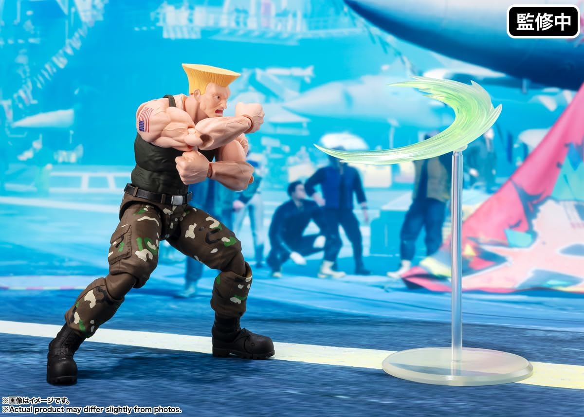 S.H. Figuarts Street Fighter Series Guile Outfit 2 - Approx. 6.3 inches (160 mm), ABS & PVC Pre-painted Action Figure