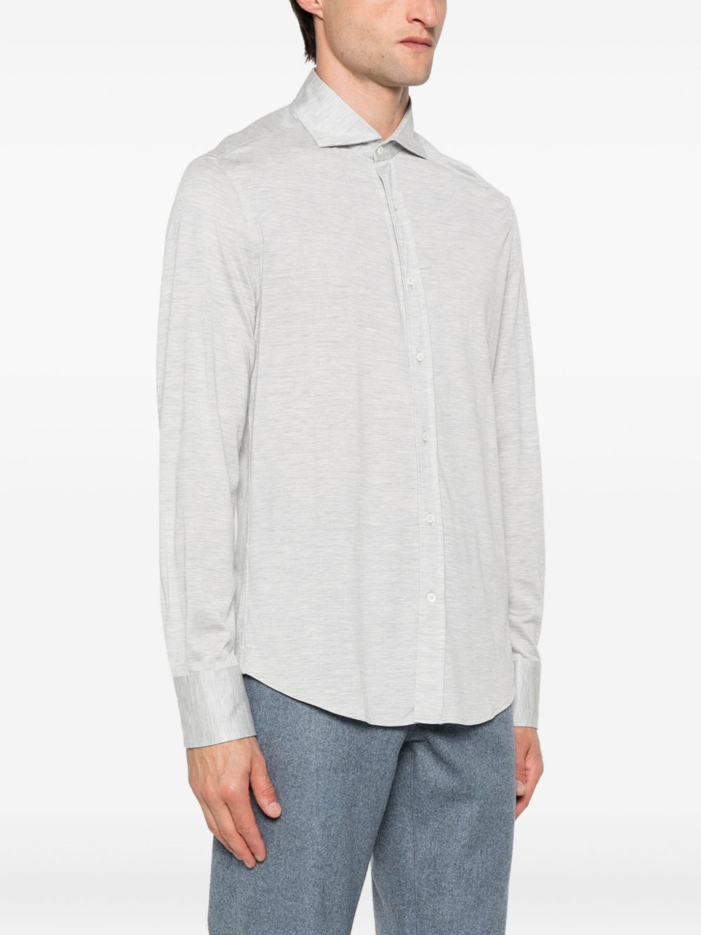 Brunello Brunello Cucinelli Silk And Cotton Blend Shirt - Image 8
