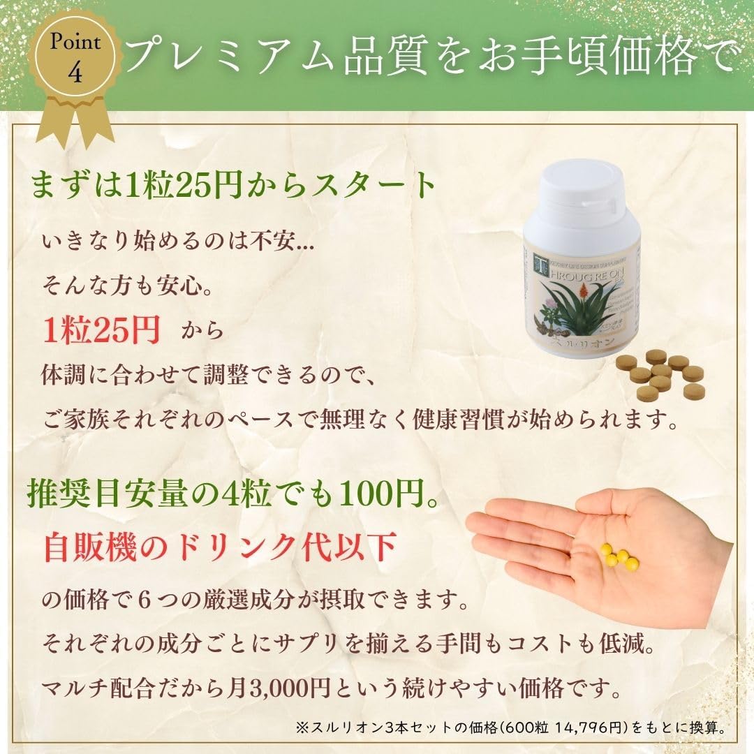 Kirei Sururion EX 200 Capsules, Thick Aloe Blend, Produced in 4 Years of Nami-Izu, Set of 3