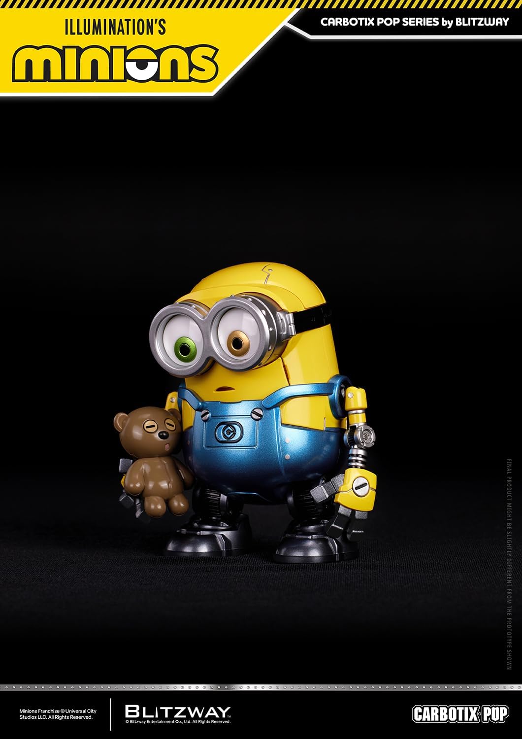 ブリッツウェイエンターテイメント (Blitzway Entertainment) CARBOTIX POP ミニオンズ (DX Ver.) 各全高約105/113/170mm ノンスケール ダイキャスト合金製 完成品 フィギュア