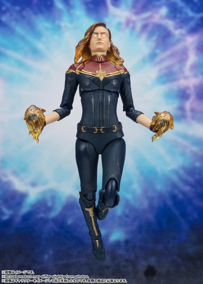 S.H. Figuarts Captain Marvel Approx. 5.9 inches (150 mm), PVC & ABS, Pre-painted Action Figure
