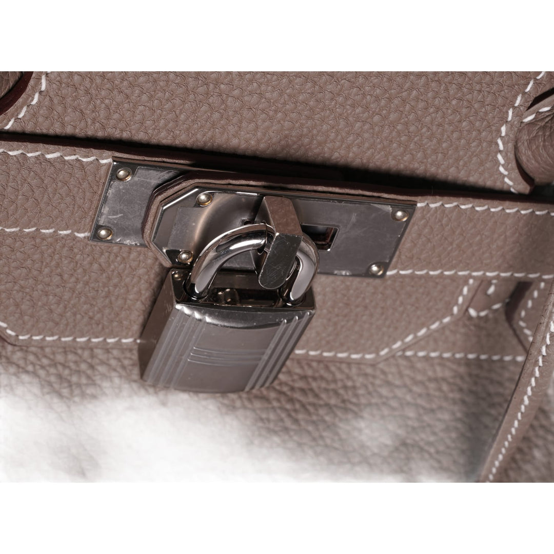 HERMÈS 'ETOUPE' TOGO LEATHER HAC 40 BIRKIN 2025