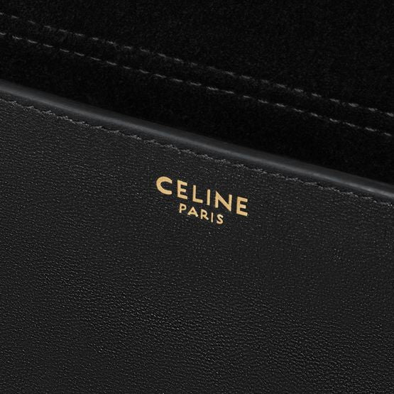 CELINE Soft Triomphe besace in supple shiny lambskin - Image 9