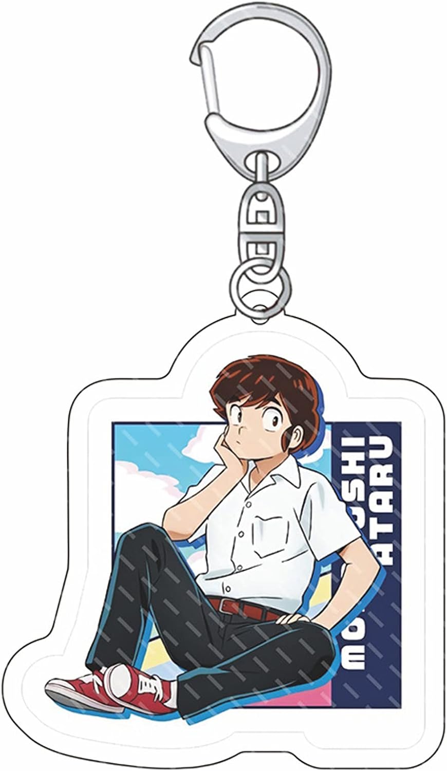 Urusei Yatsura Keychain Ataru Moroboshi Lamb Character Moe Anime Cute Unofficial Goods Key Chain Key Ring Bag Car Key Wallet Birthday Present Gift