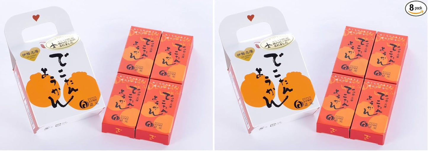 Mie Prefecture Minami Ise Brand Certified Product. Made with a whole kotan made by the king of mandarin oranges from Minamiise Town, 4 pieces of Japanese kotan yokan