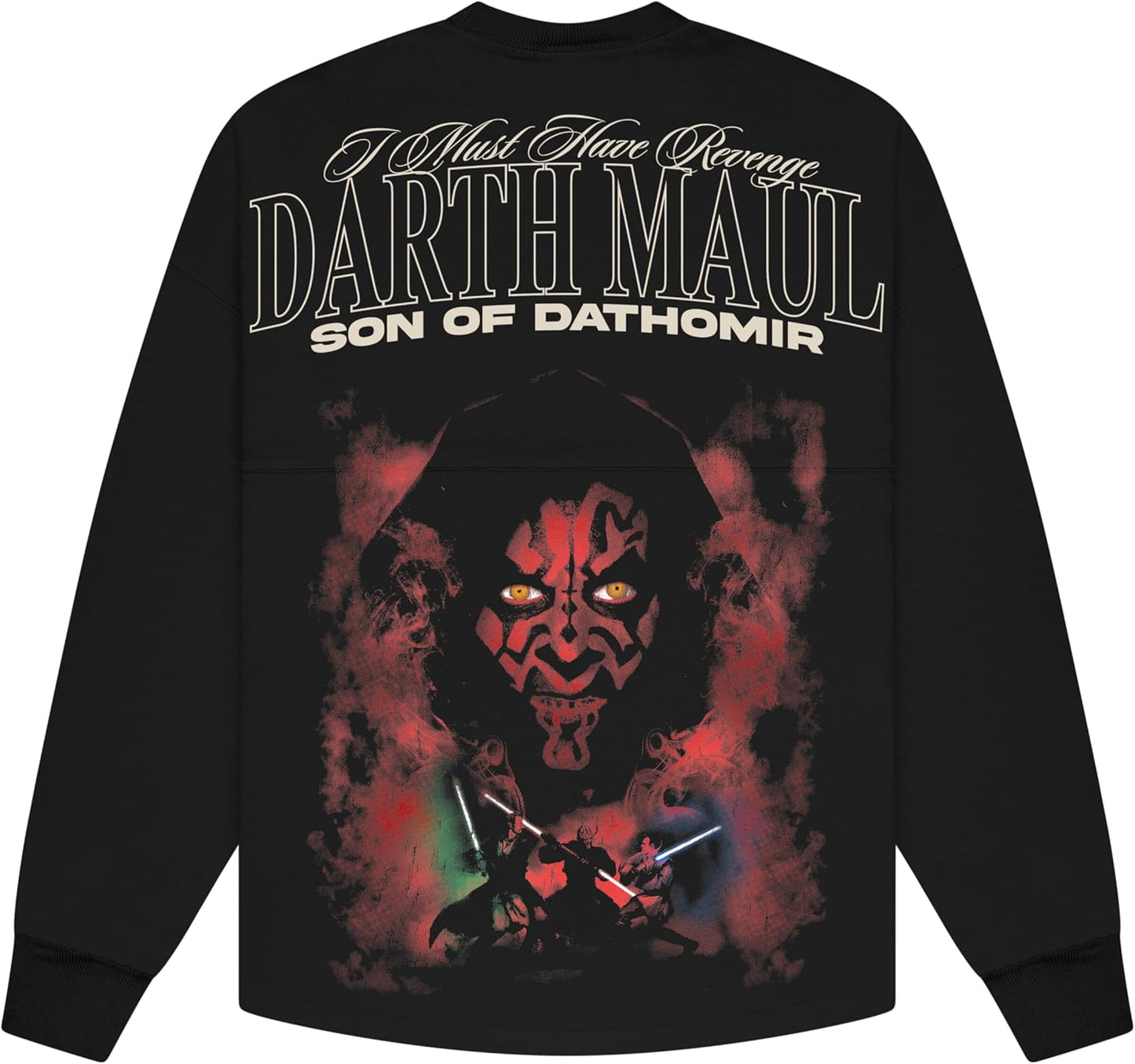 Spirit Jersey STAR WARS, colección oficial de Disney Star Wars, camiseta de manga larga de gran tamaño, unisex, 100% algodón