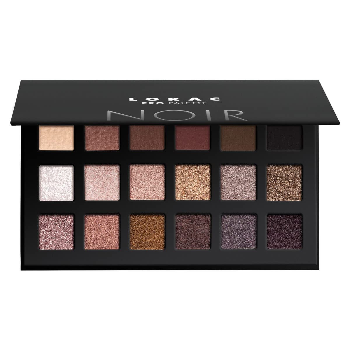 LORAC PRO - Paleta de sombras de ojos mate y brillante, metálico de alta pigmentación, espejo compacto