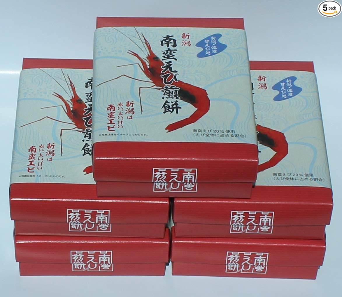 Niigata Nanban Shrimp Rice Mochi, 27 Sheets x 5 Boxes