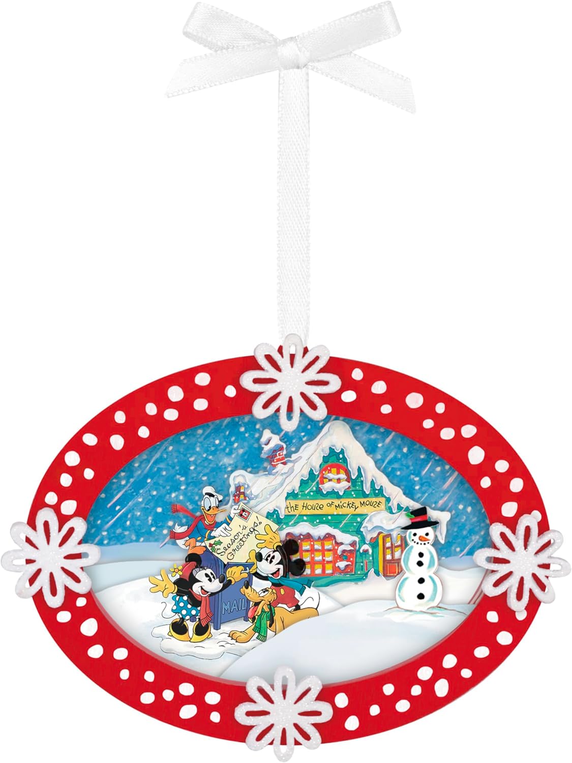 Hallmark Keepsake - Adorno de Navidad colgante 2025, Disney Mickey y sus amigos Bone-afide Besties, Regalos para fans de Disney
