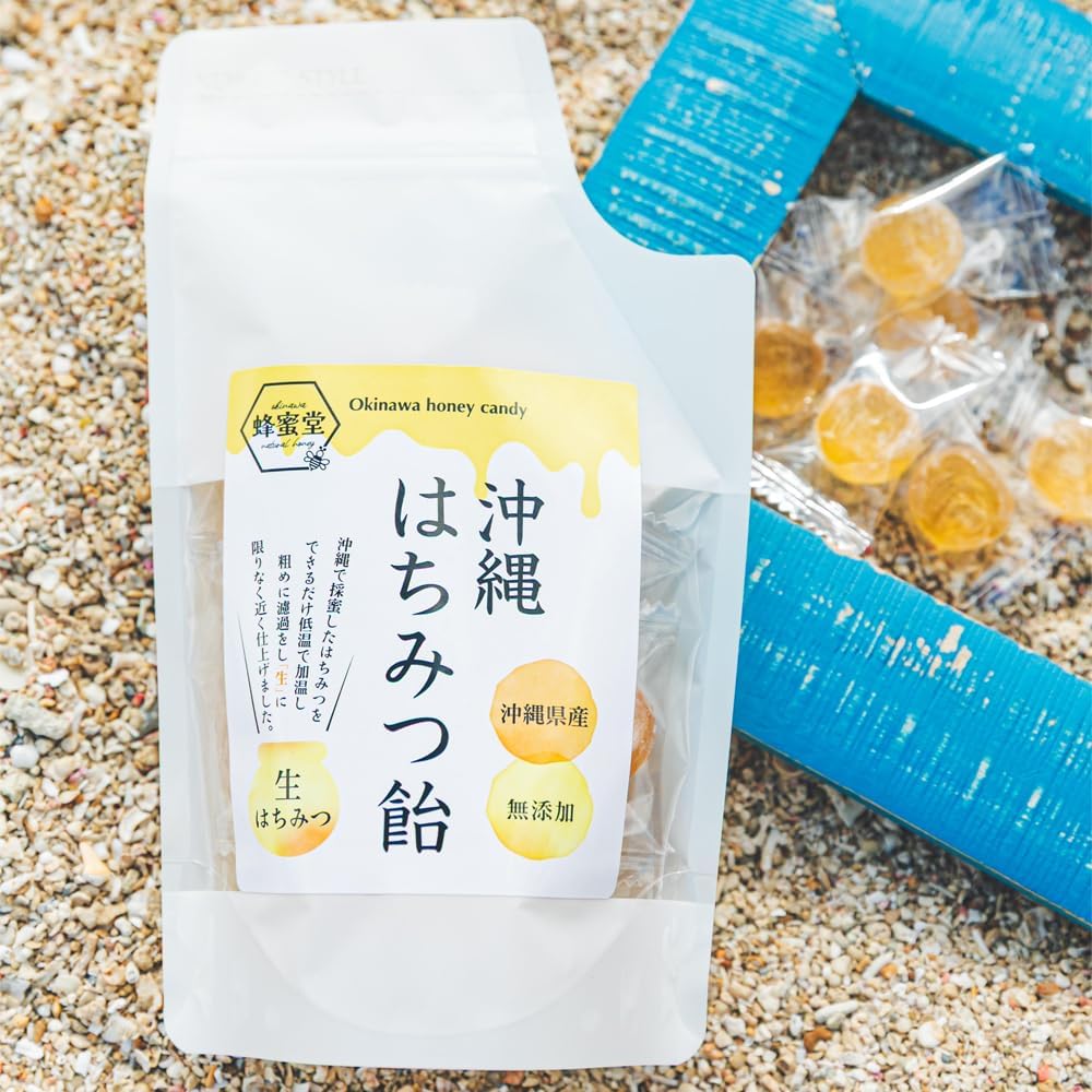 Honeydo Okinawa Honey Candy, 3.5 oz (100 g), Okinawa Souvenir, Limited Honey, Candy, Rare, Thick, Okinawa Prefecture, Hakame-chan, Made in Japan (3.5 oz (100 g), 3, Bags)