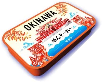 Kuba Kasaya Mint Tablet, Refreshing Candy, Okinawa Prefecture NEXT Excellent Local Product, Okinawa Souvenir, Novelty, Okinawa Limited, OKINAWA Mint Can (Wave)