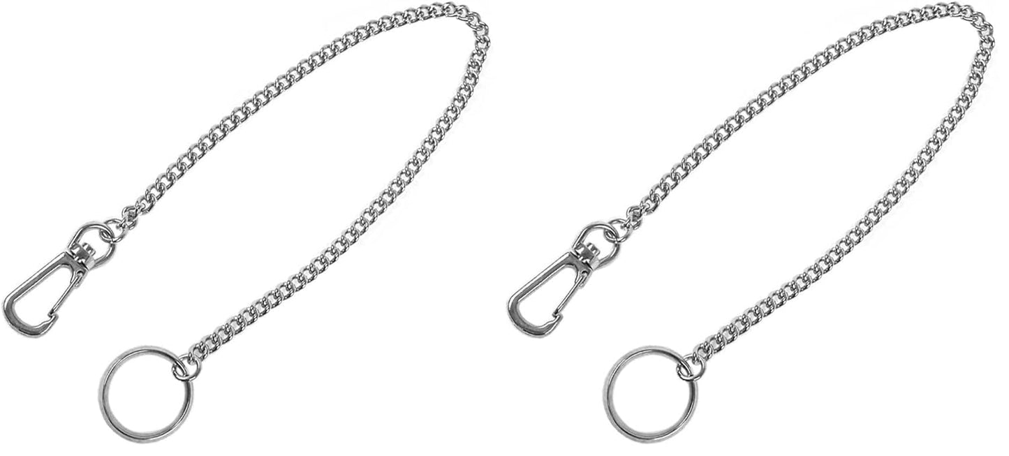 Nissa Chain Key Chain, 11.8 inches (30 cm), No.2, Black Nickel (x 2)