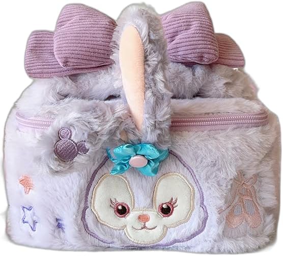 Sherri May Cookie Ann Stella Duffy Character, Cute, Makeup Pouch, Convenient Travel Goods, Large Capacity, Fashionable, Popular, Small Items, Storage, Travel Pouch, Women's, Fluffy
