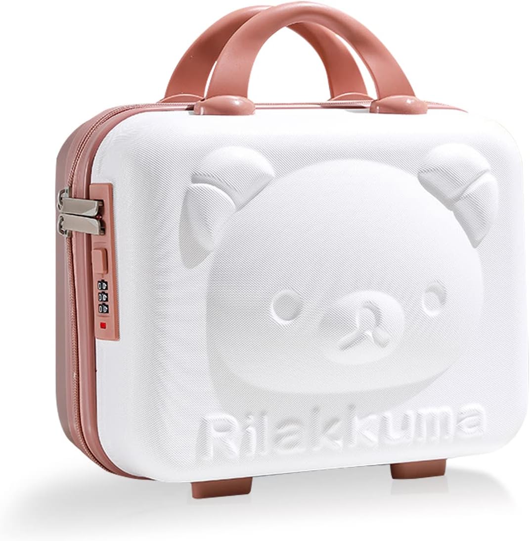 Balakaka Rigid Vanity Case 30 x 15 x 23 cm, Portable Vanity Girl Woman 10L with Handle Code, Waterproof and Wear-Resistant Toiletry Case for Travel
