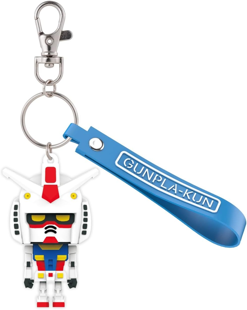 Bandai Spirits Mascot Keychain, Char Zaku-kun 3D Rubber Mascot Keychain
