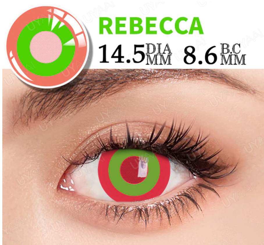 YOUPLUS 1年仕様カラコン 両目ワンペア Rebecca