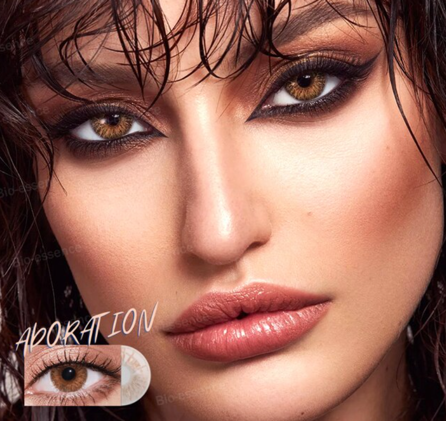 YOUPLUS 1年仕様カラコン 両目ワンペア 度なし Adoration