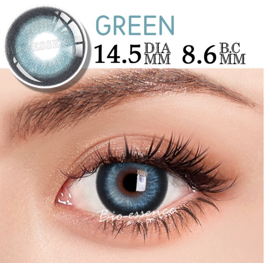 YOUPLUS 1年仕様カラコン 両目ワンペア 度なし Surich Green