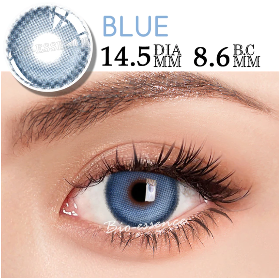 YOUPLUS 1年仕様カラコン 両目ワンペア 度なし K4 Blue